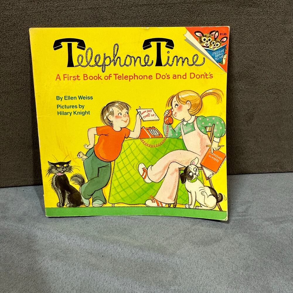 Vintage Telephone Time Book Ellen Weiss Hilary Knight 1986